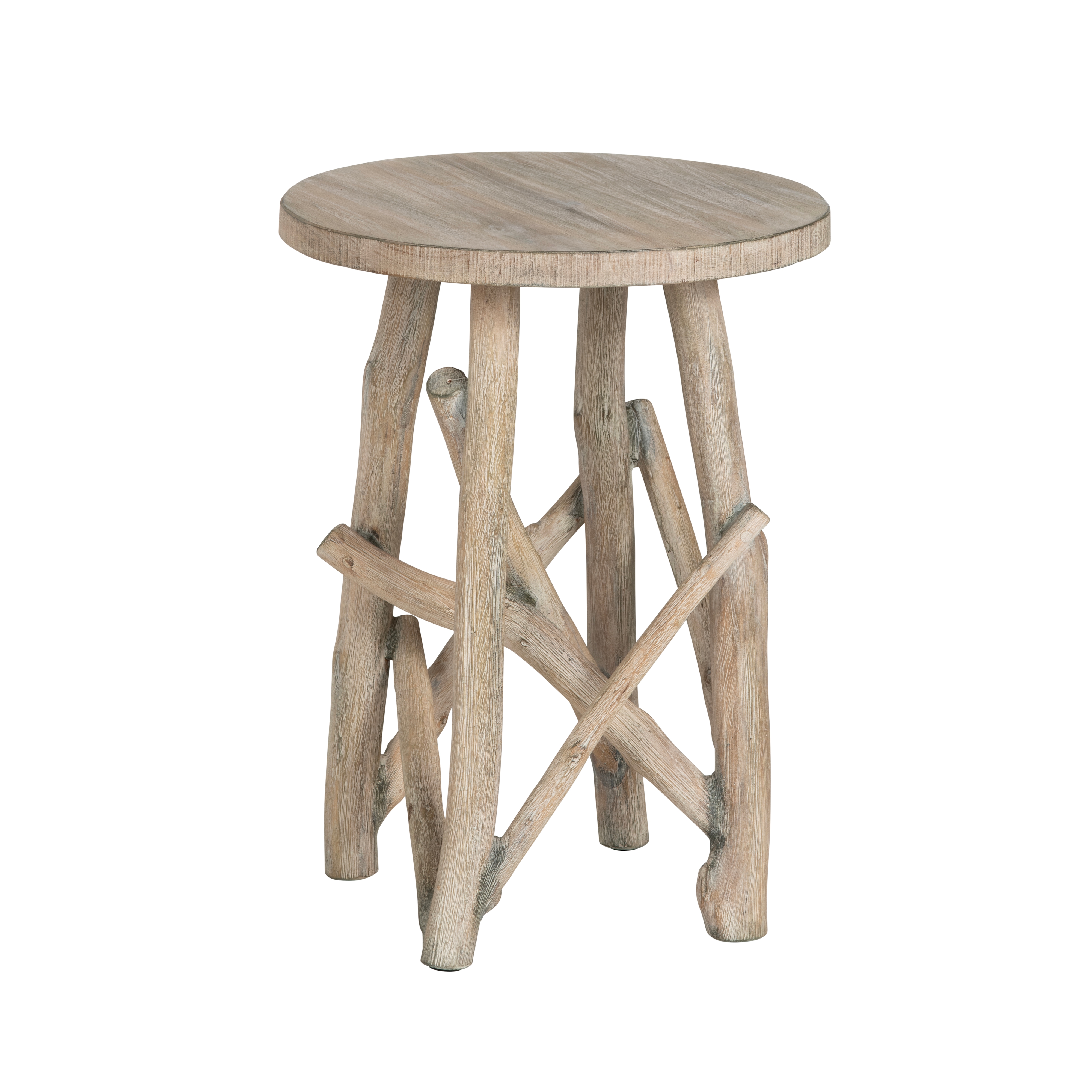 Modern Rustic Rd. End Table