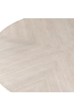 Crestview Collection Willow Willow 60" Light Oak Dining Table with Sculptural Pedestal Base