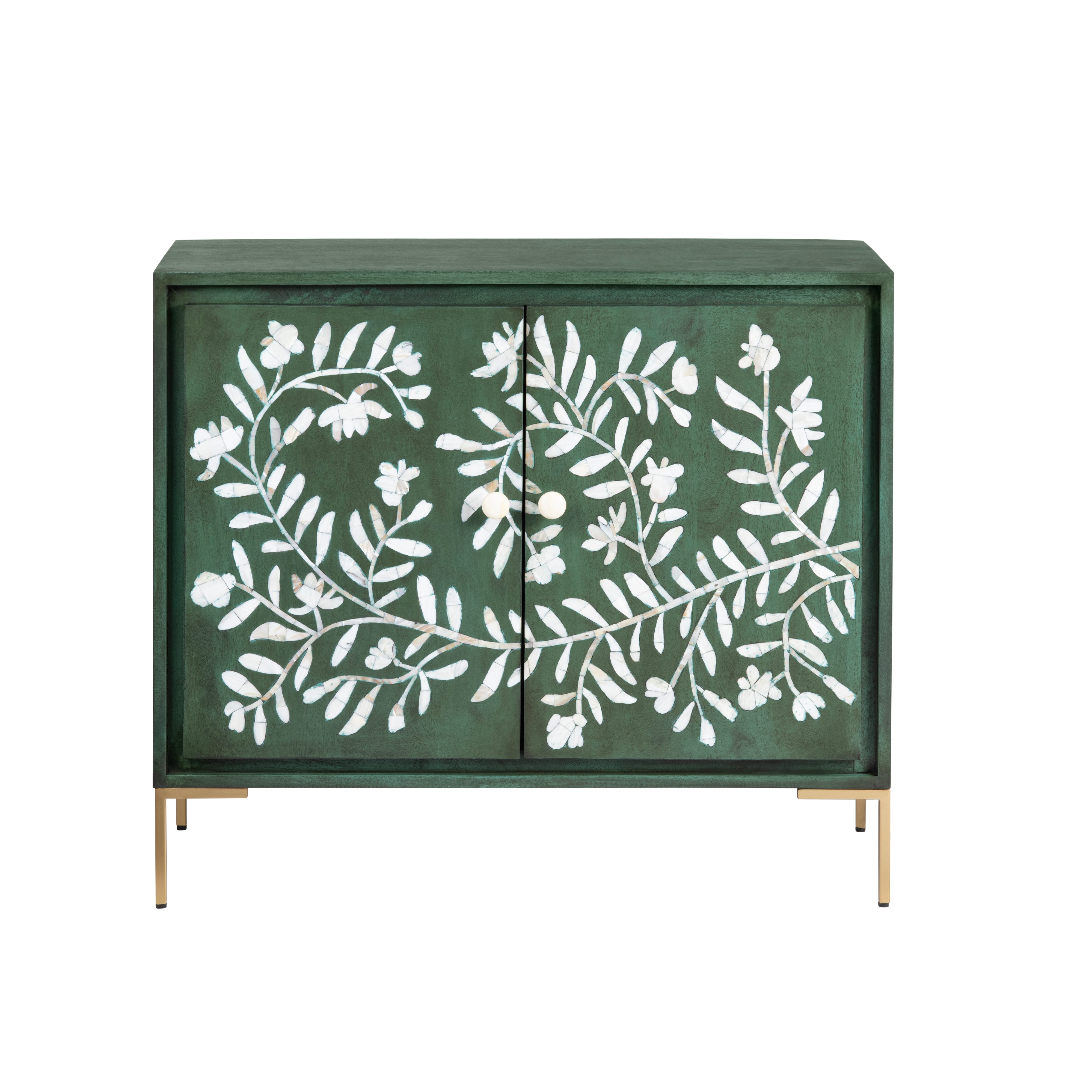 2-Door Accent Cabinet w/Pearl Inlay