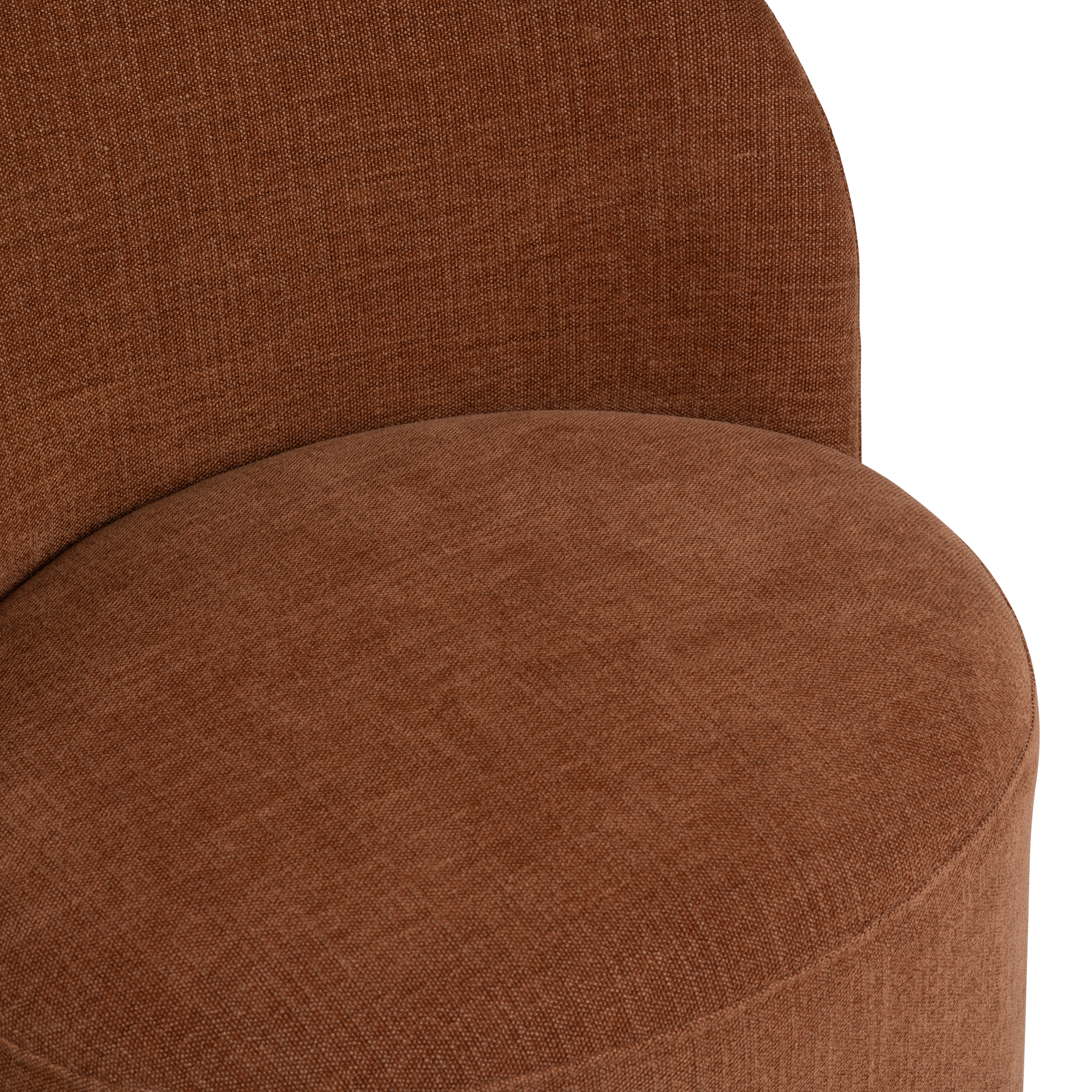 Crestview Collection Fairfax Upholstered Swivel Dining Chair w/Casters