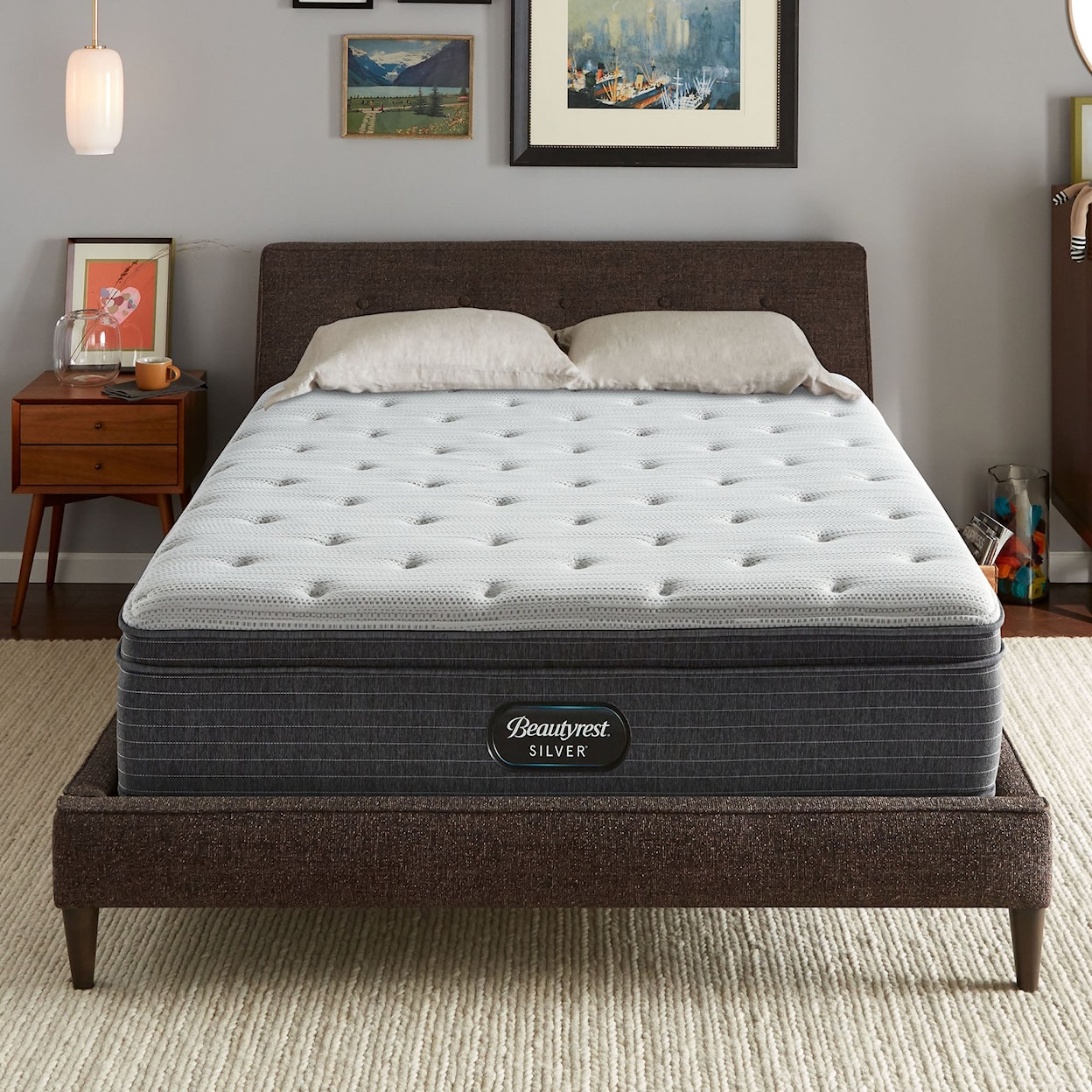 Beautyrest Silver  Plush Euro Top Twin XL Mattress