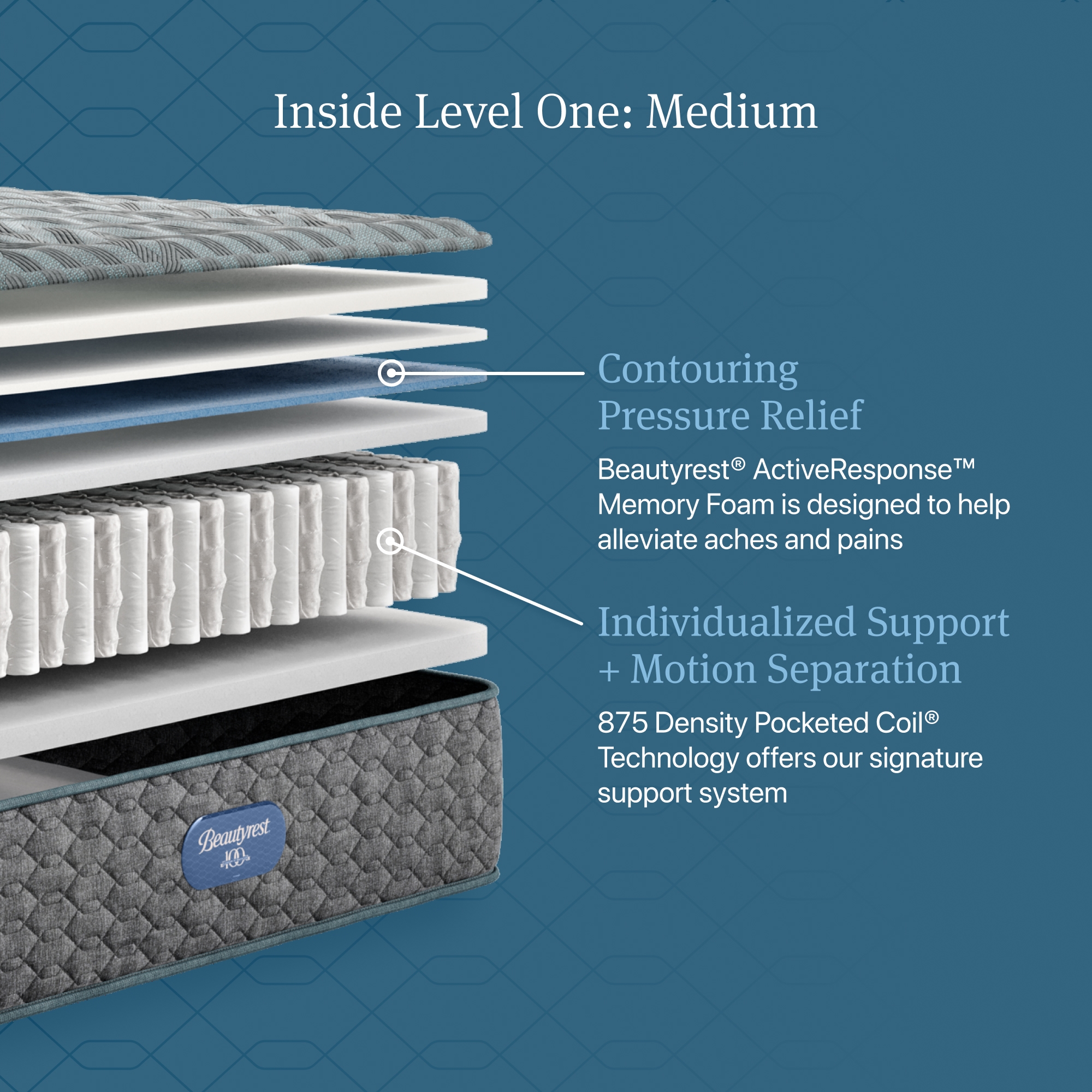 Beautyrest Beautyrest Level One Level One Full Mattress