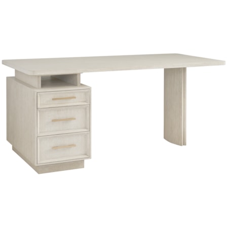 Three-Drawer Pedestal Desk