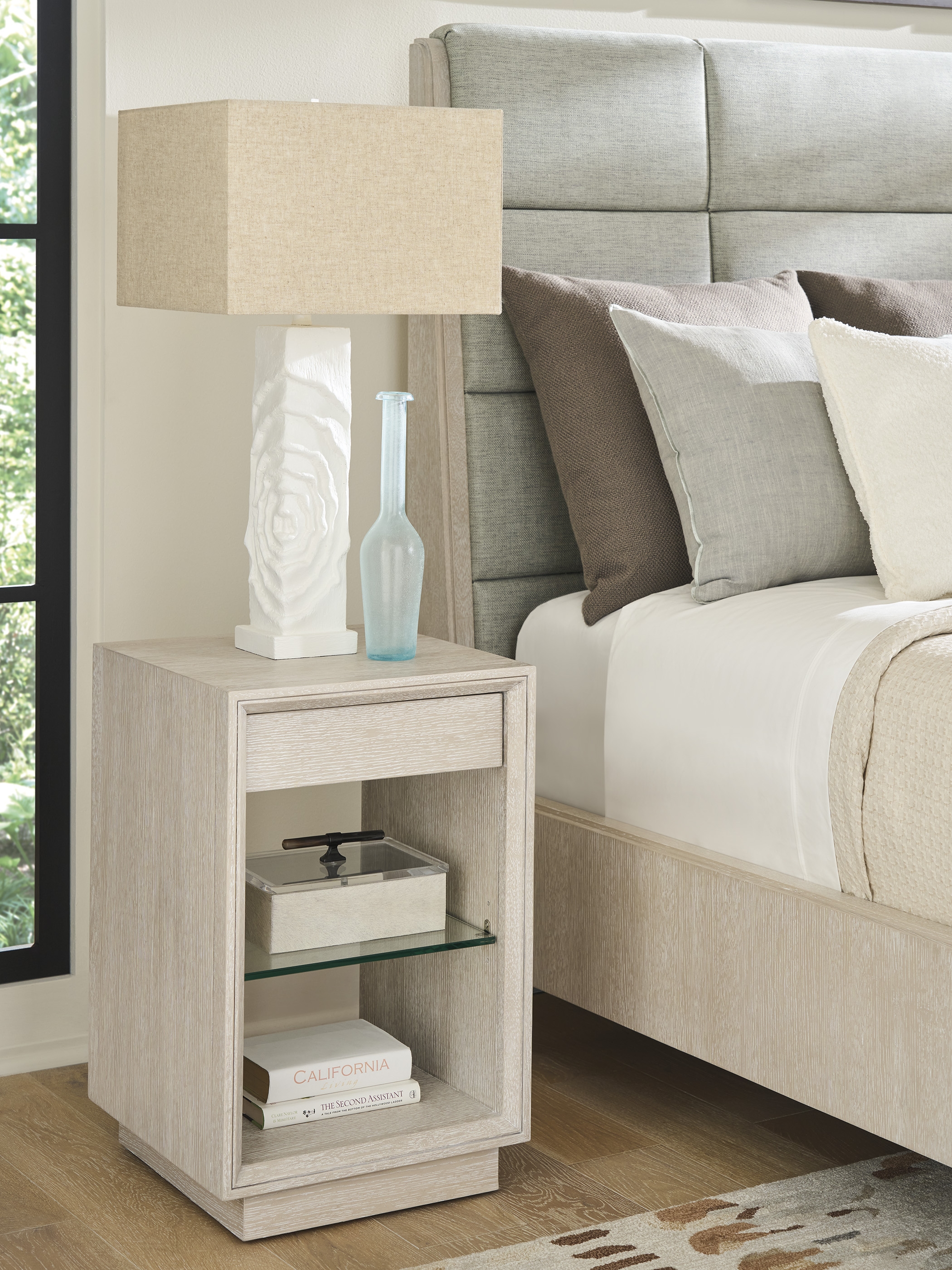 Compact Open-Shelf Night Table