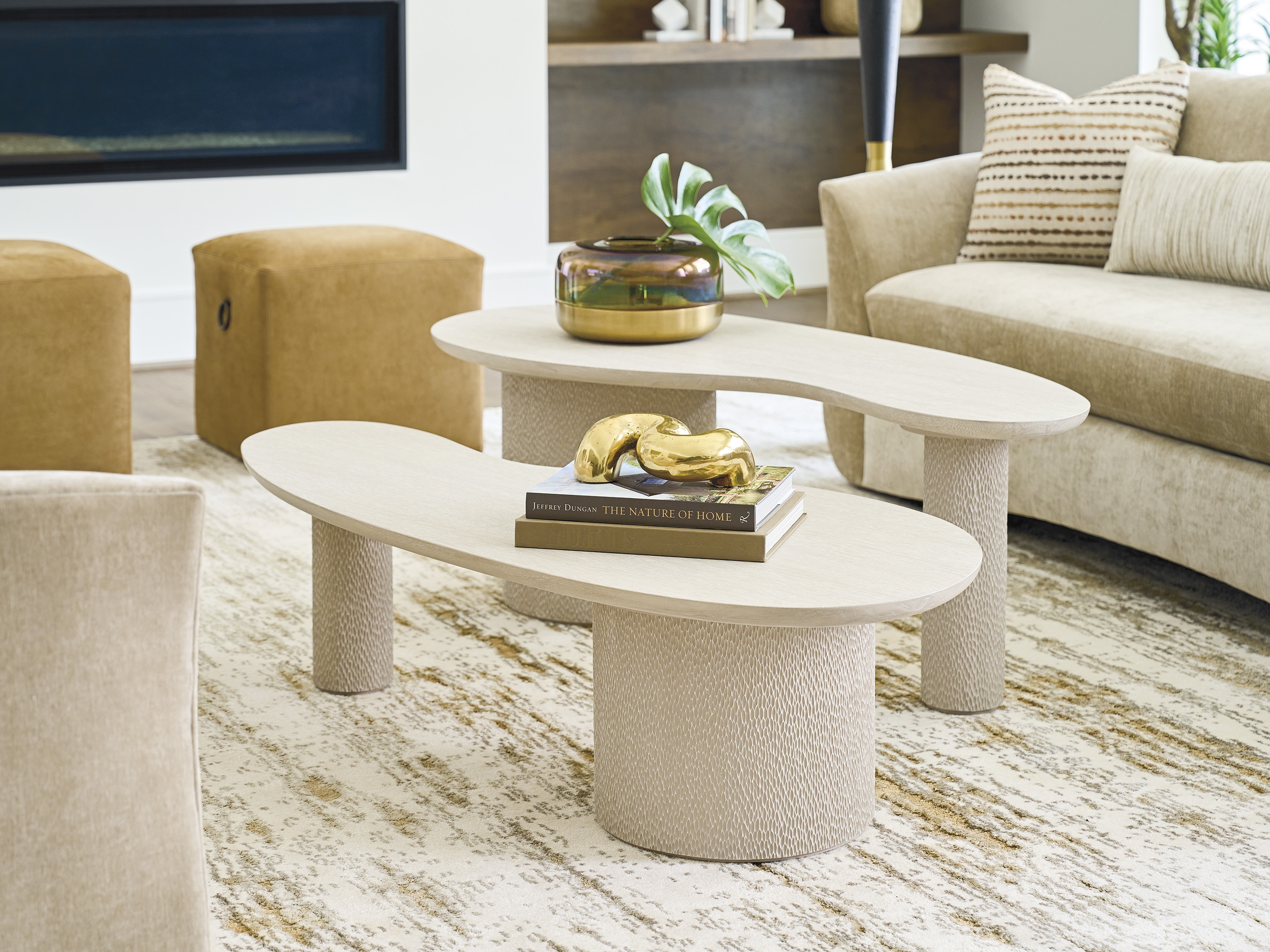 Nesting Kidney-Shaped Cocktail Tables