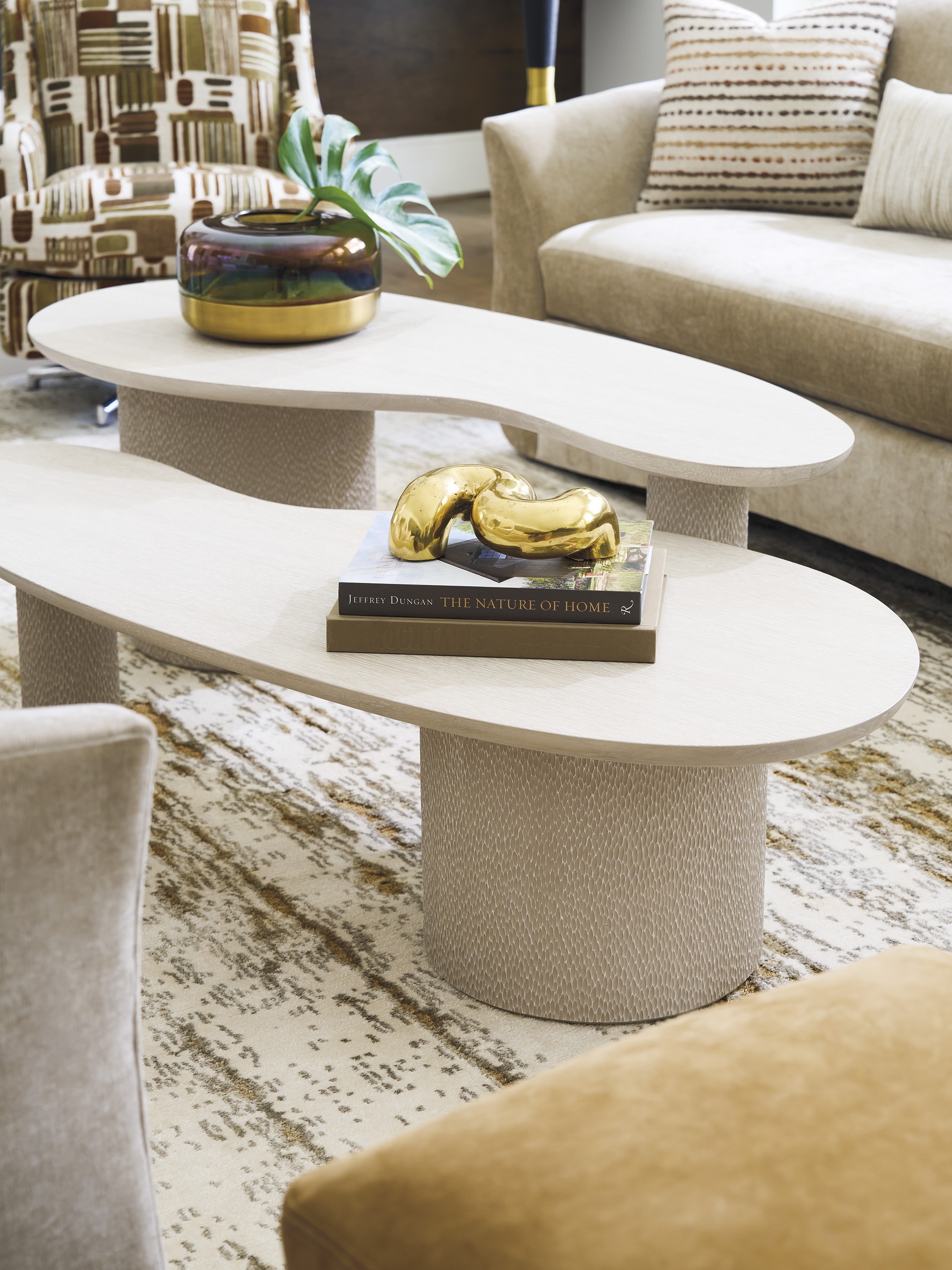 Nesting Kidney-Shaped Cocktail Tables