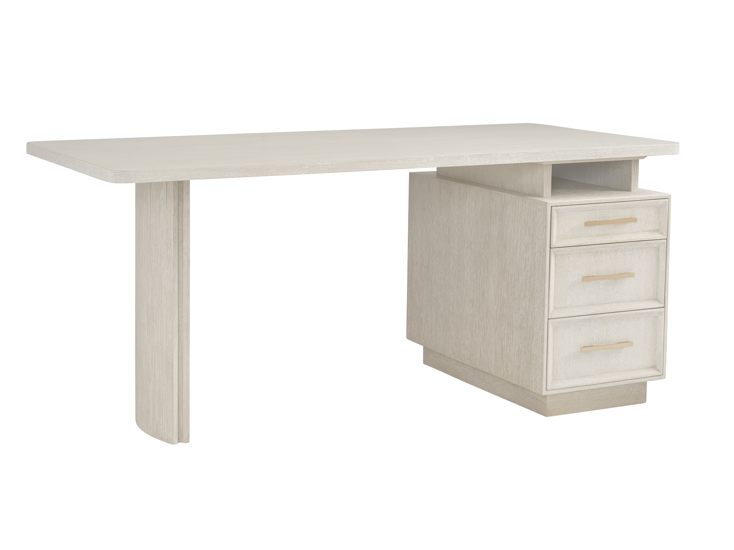 Three-Drawer Pedestal Desk