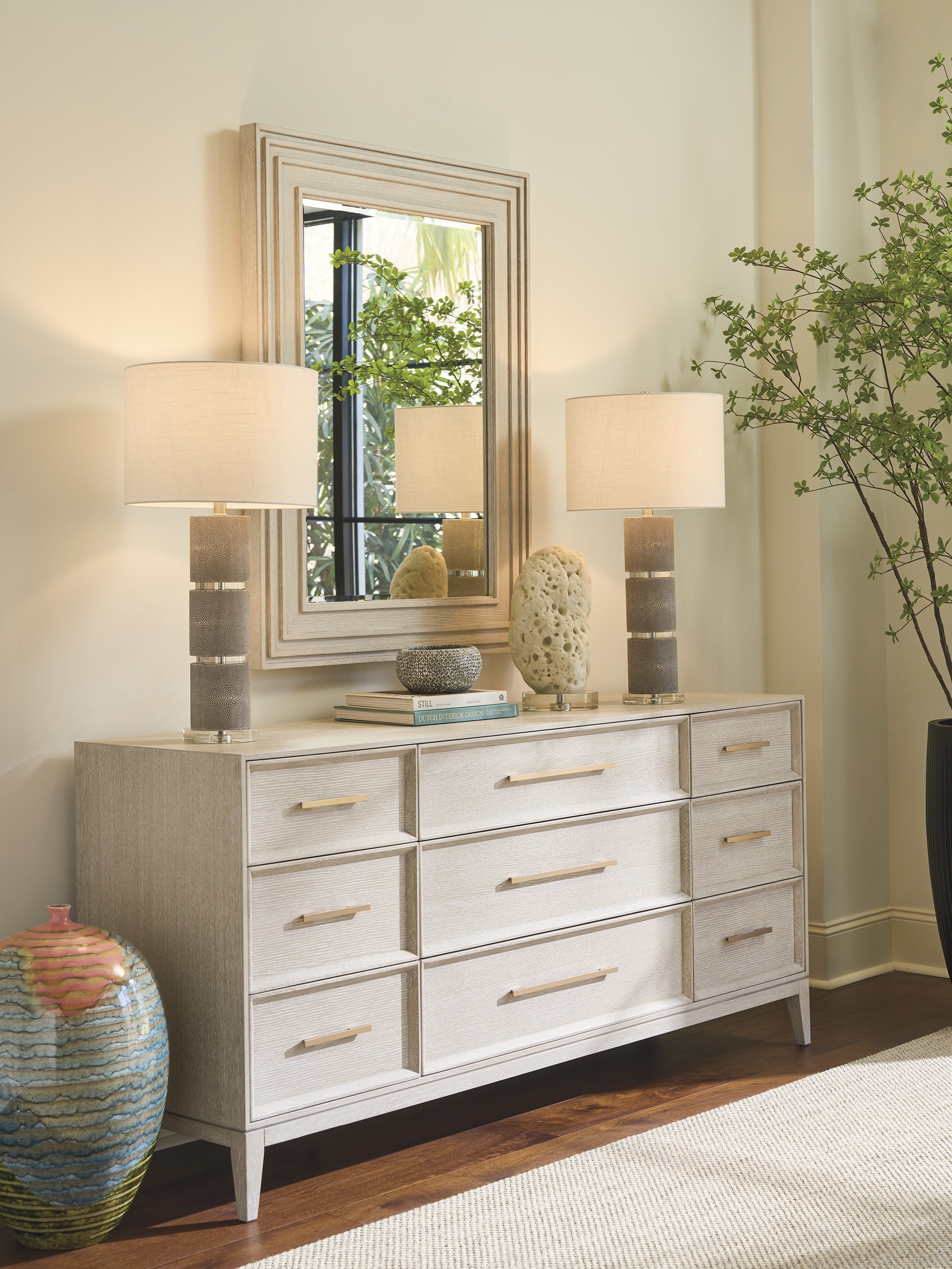 Nine-Drawer Large Dresser
