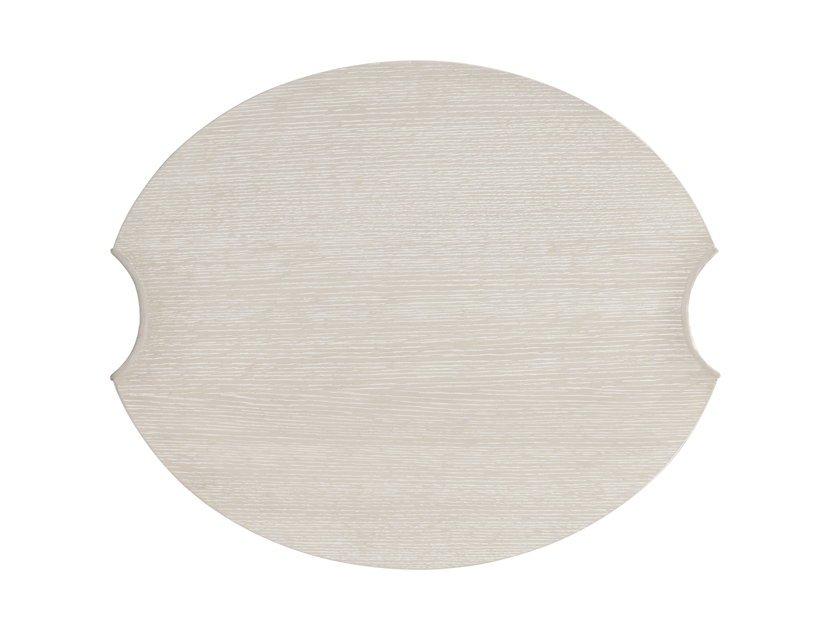 Oval Textured End Table
