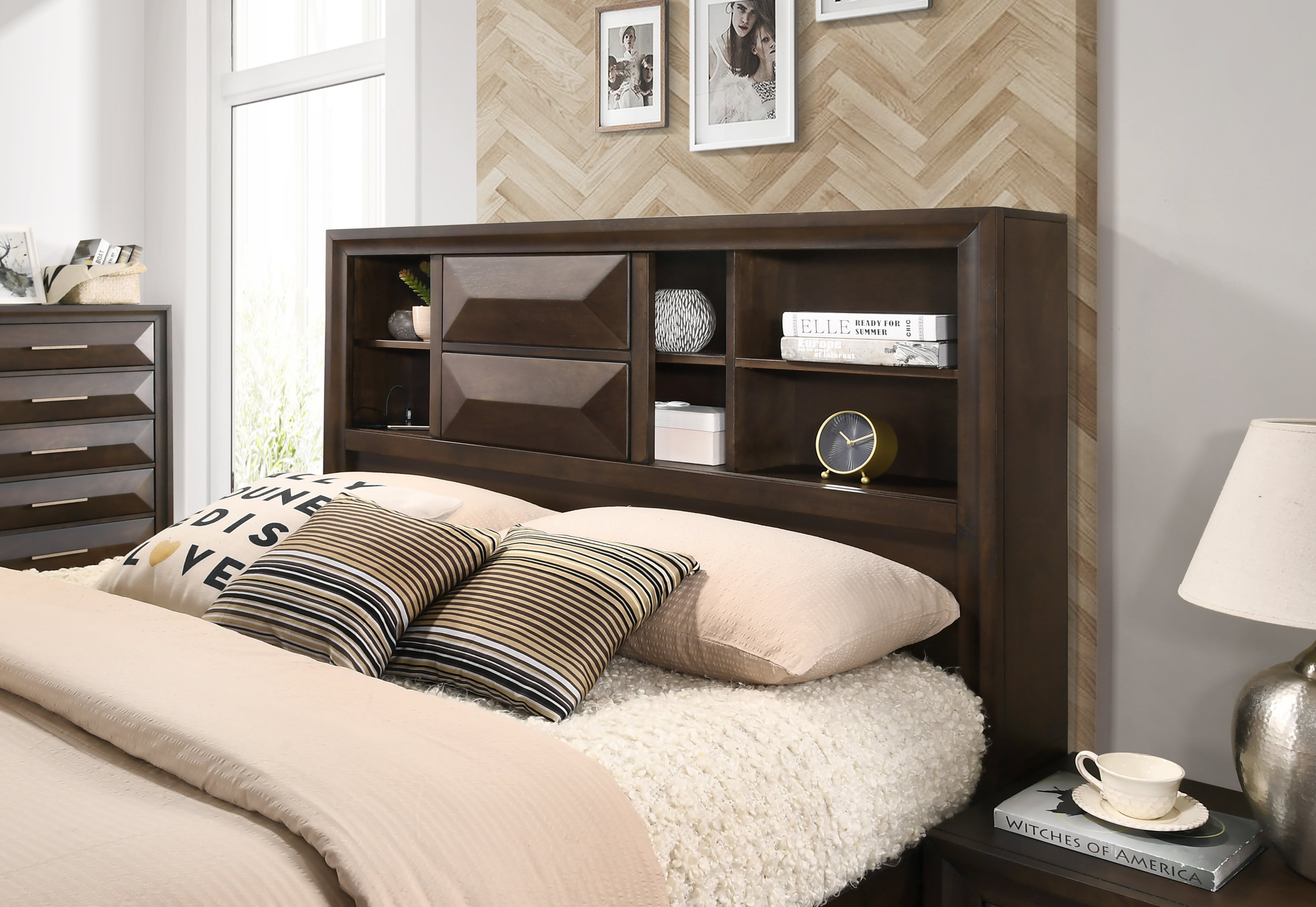 Lifestyle 1035A 505121171 Queen storage Bed Furniture Fair North