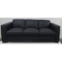C274 Navy Leather sofa