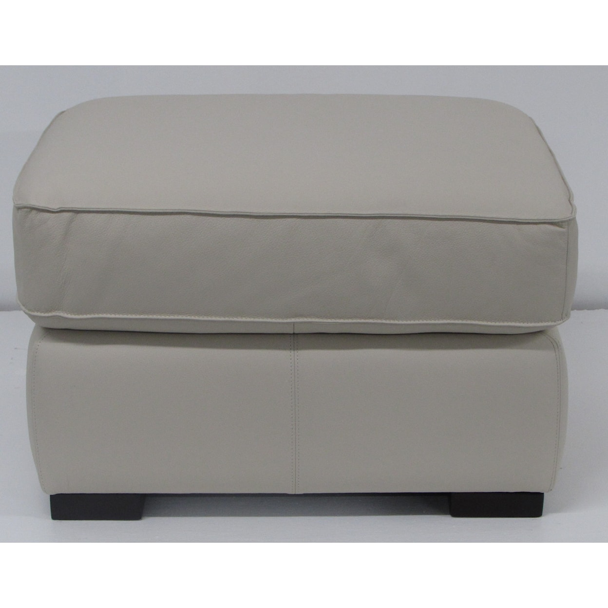 Natuzzi Editions C274 Leather Collection C274 Ivory ottoman