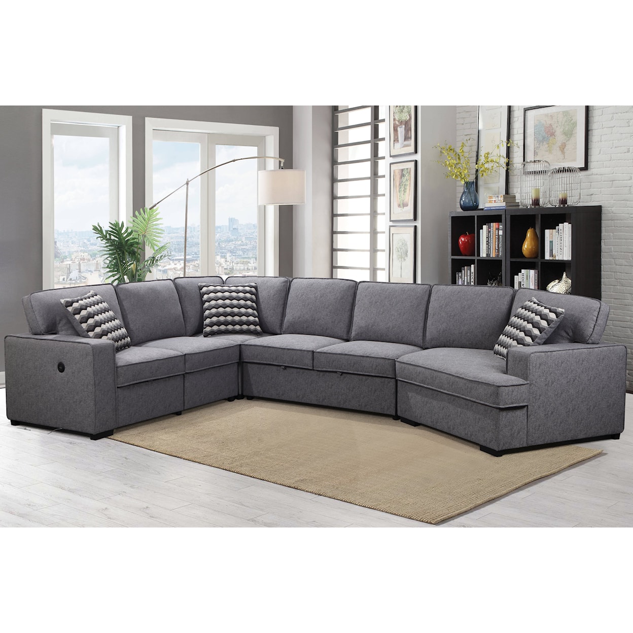 Primo International Florentina Florentina Media Sectional