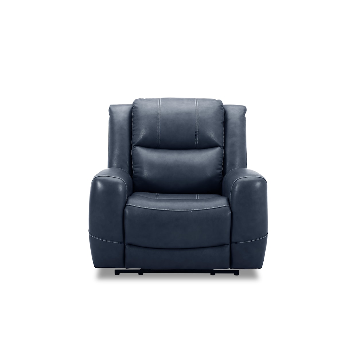 Kuka Home 6228 Leather Collection 6228 Blue Leather Dual Power Recliner