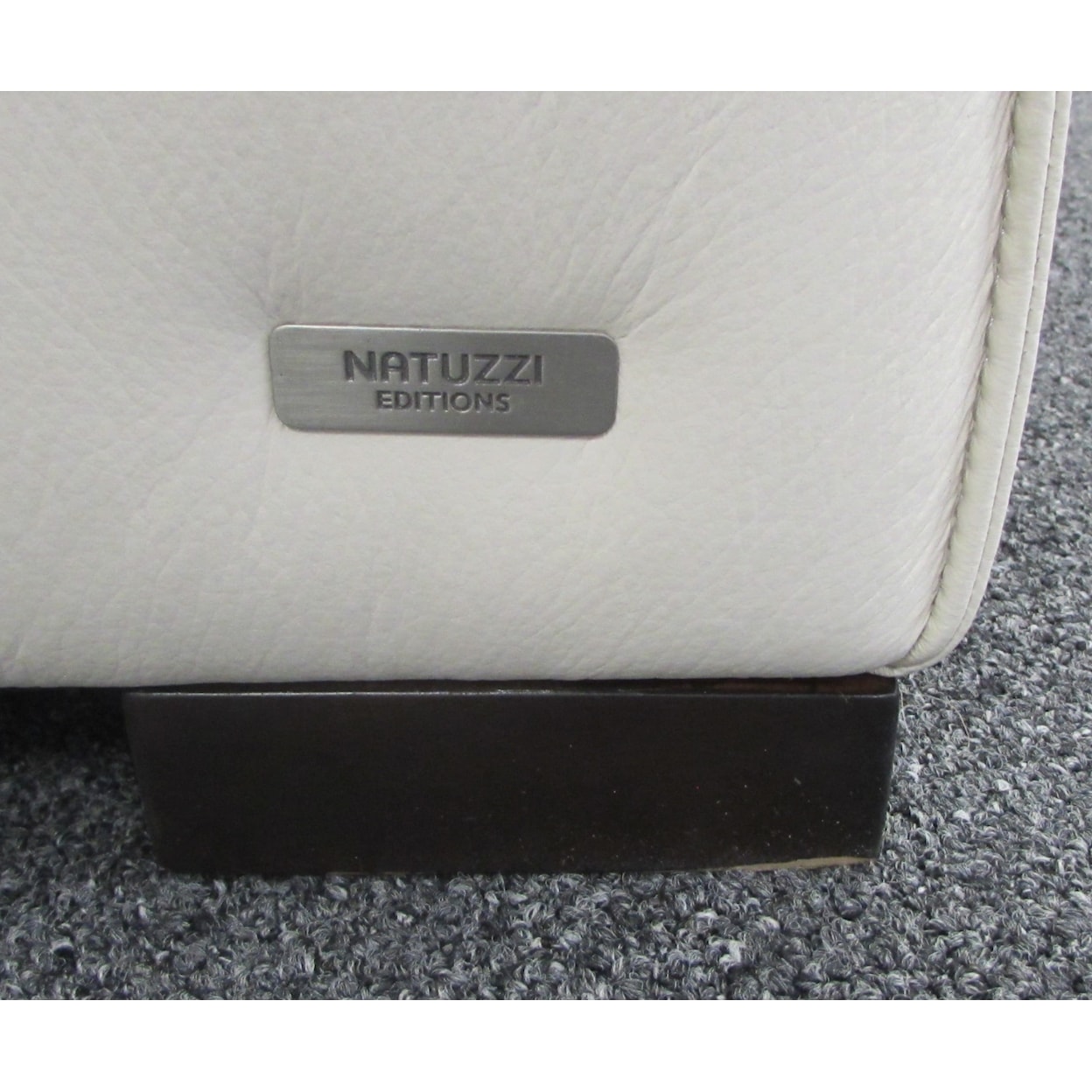 Natuzzi Editions C274 Leather Collection Ivory Leather Sectional