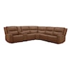 Kuka Home 6228 Leather Collection 6228 Butternut Dual Power Secrional