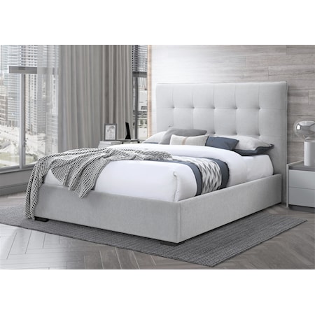 King Linen Upholstered Bed