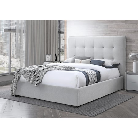 Queen Linen Upholstered Bed