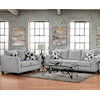 Affordable Furniture 4100 Herringbone Silver Silver Sofa