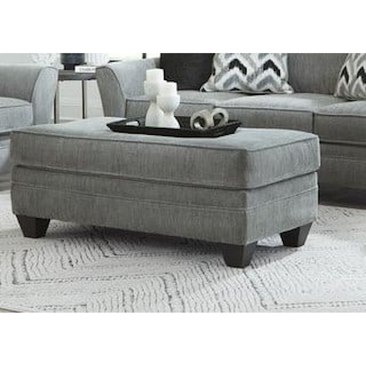 Peak Living 3858 3855 Haze Ottoman