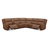 Kuka Home 6228 Leather Collection 6228 Butternut Dual Power Secrional