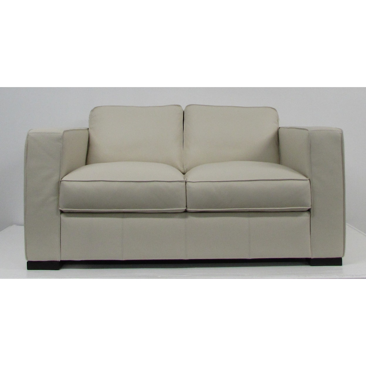 Natuzzi Editions C274 Leather Collection Ivory Leather Loveseat