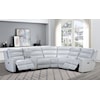 Lifestyle U8153S Leather Sectional U8153S Platinum Leather Sectional