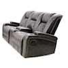 Cheers 70116 Manual Transformer 70116 Grey Console Reclining Loveseat