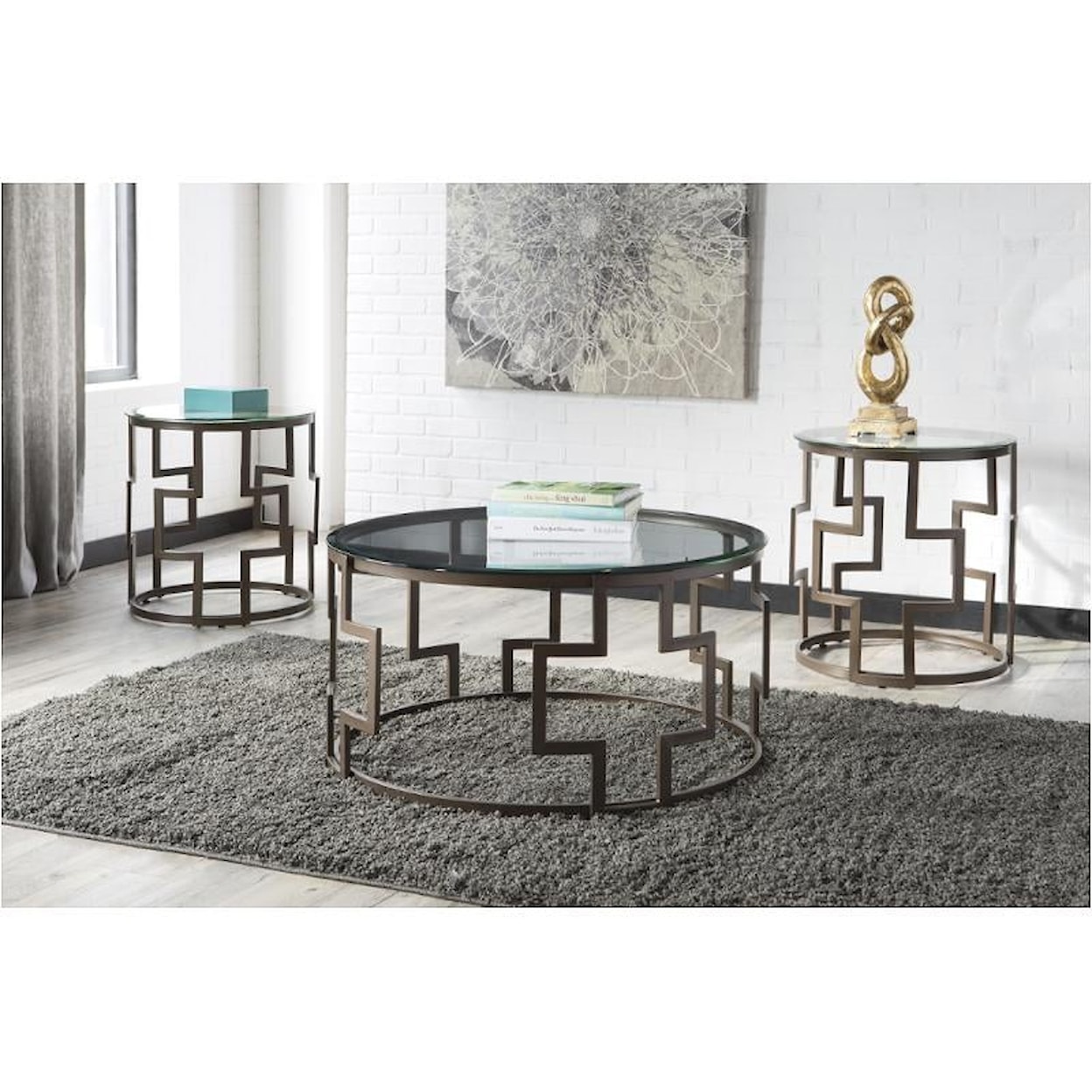 Signature Home Furnishings Frostine T138-13 T138-13 3PK Tables