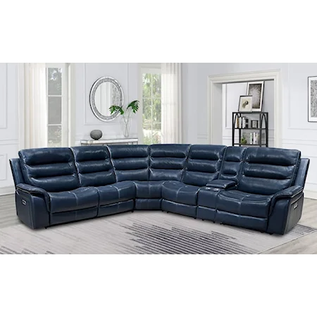 U8153S Ocean Leather Sectional