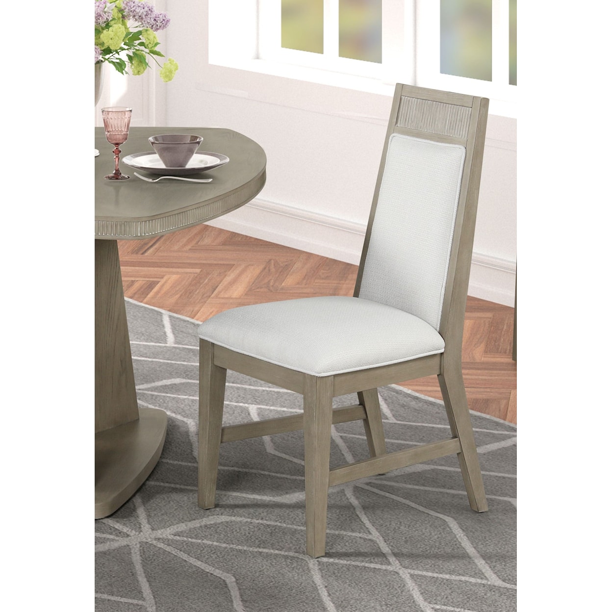 Lifestyle 9608 Antique Grey 9608D Dining Chair