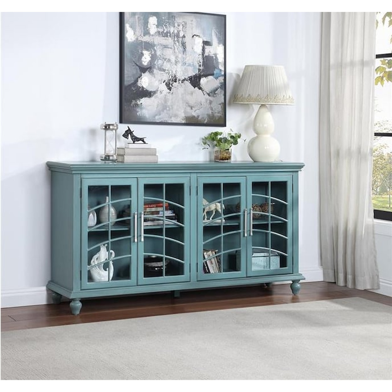 Coast to Coast Furnishings 954 Credenza 95422 Turquoise Credenza