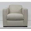 Natuzzi Editions C274 Leather Collection C274 Ivory Leather Chair