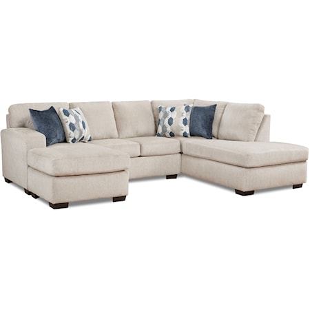 Two Chaise Sectional