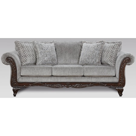 Slate Upholstered Sofa