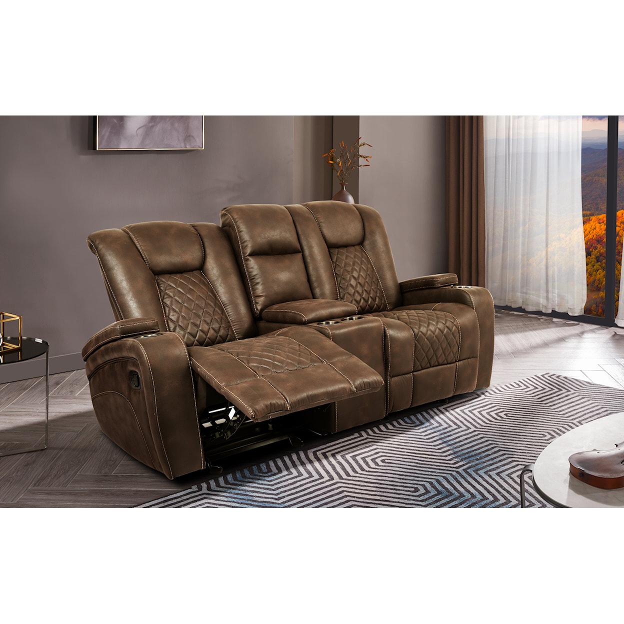 Cheers 70116 Manual Transformer 70116 Brown Dual Reclining sofa
