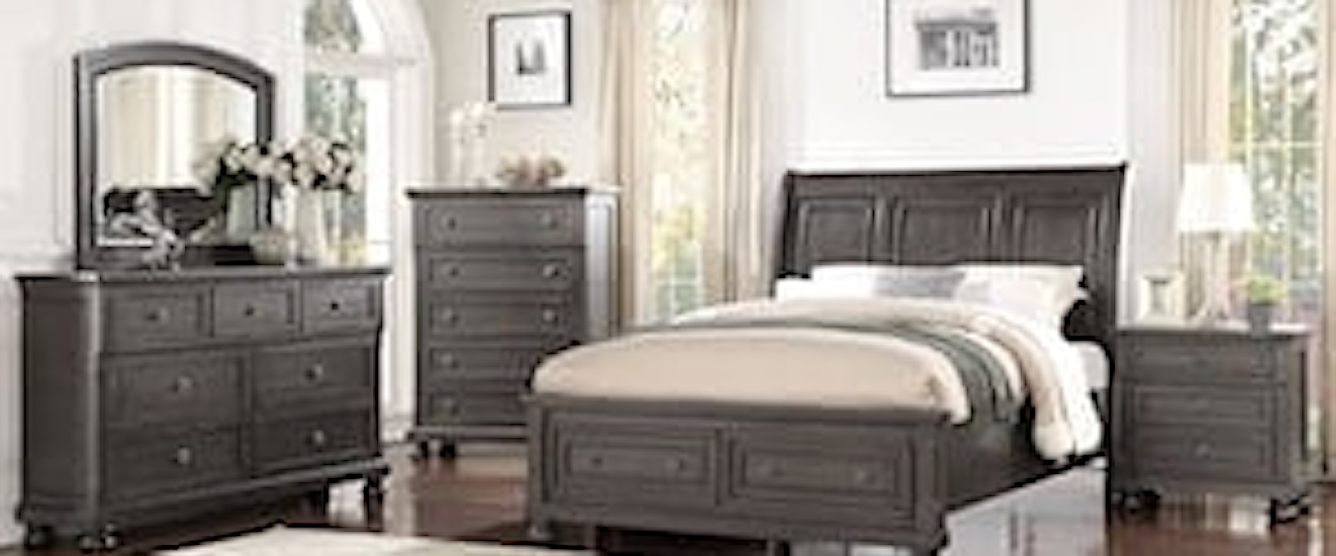 B1061 Geey Queen 7pc Bedroom Group