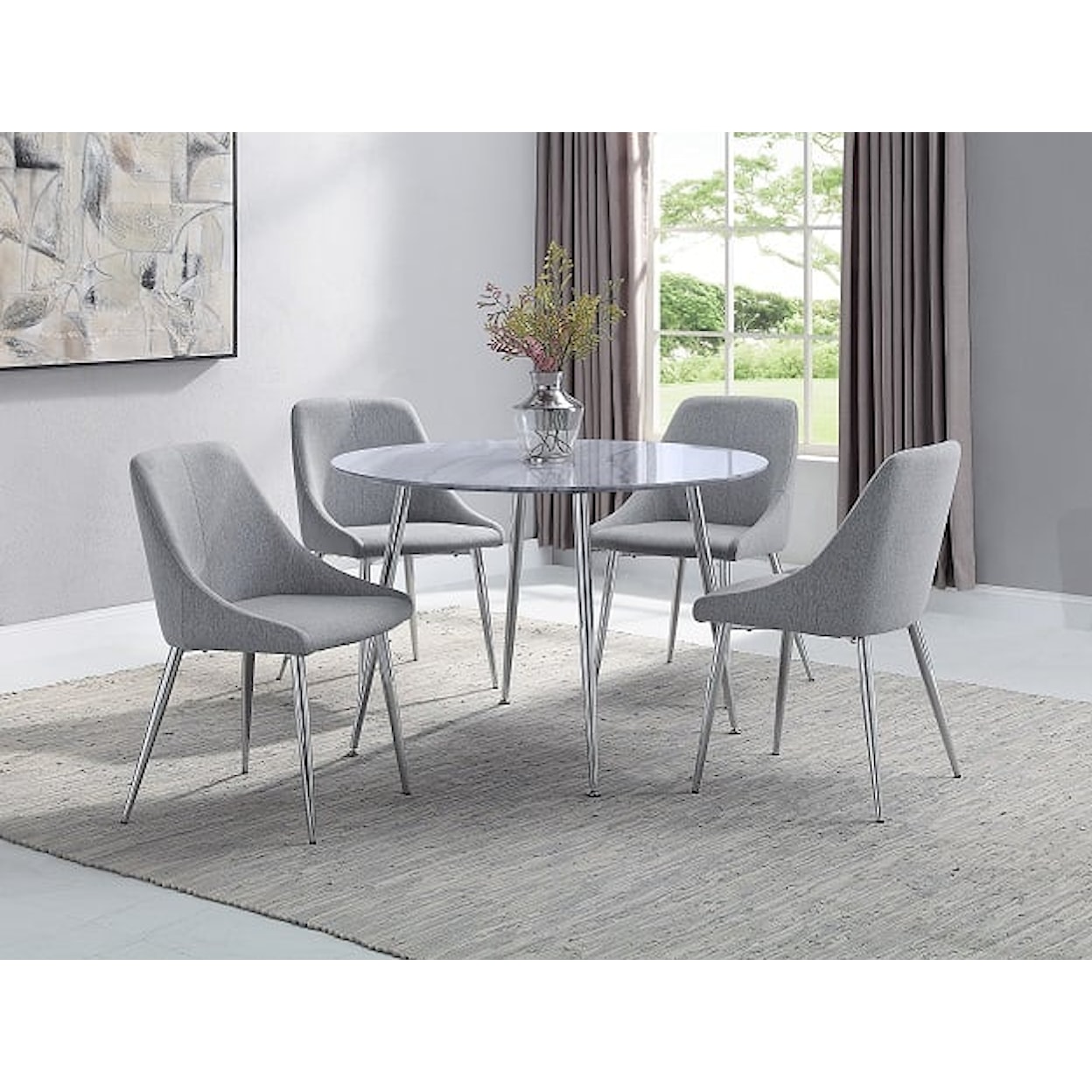 Crown Mark Tola Tola Table x 4 Chairs