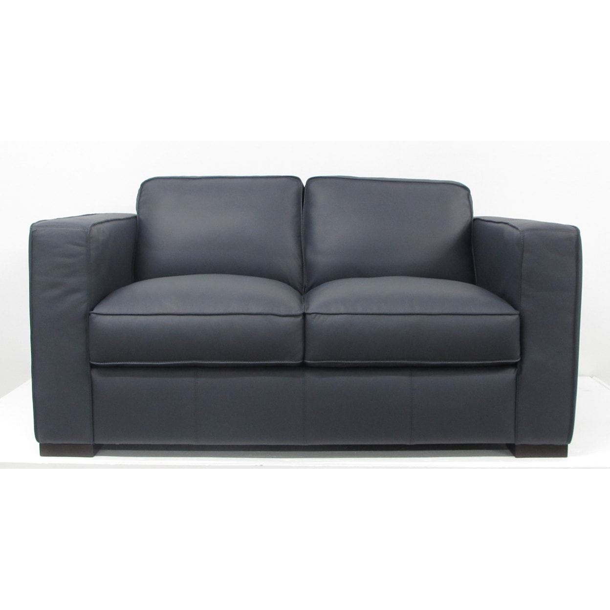 Natuzzi Editions C274 Leather Collection C274 Navy Leather Loveseat