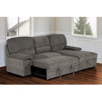 Media Sleeper with Storage Chaise
