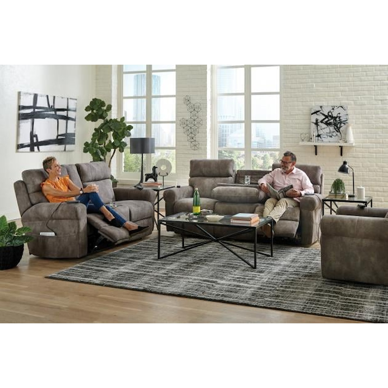 Catnapper 6301 Tranquility 63015 TRIPLE Power Reclining Sofa