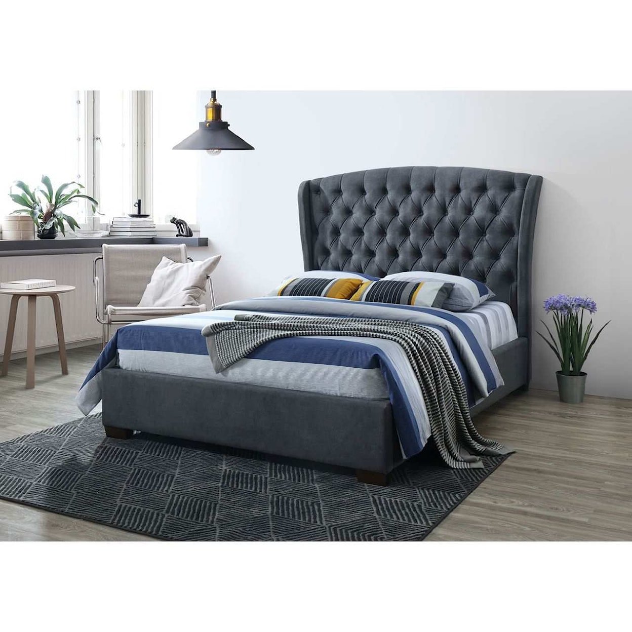 Lifestyle C9431A King Upholstered Bed