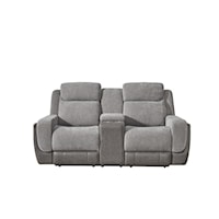 Dual Power Console Reclining Loveseat