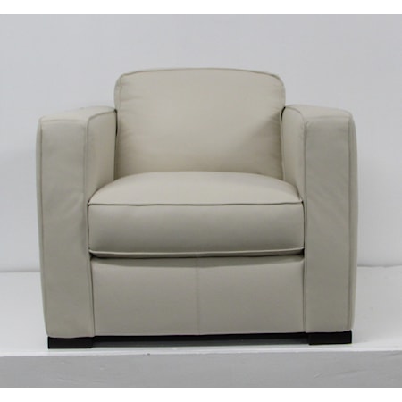 C274 Ivory Leather Chair