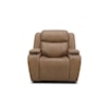 Kuka Home 615 Transformer Leather Collection 6155 Sand Leather Dual Power Recliner