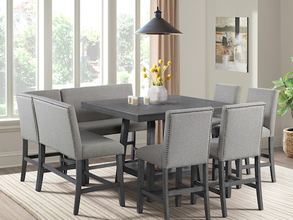 Counter Table x 4 stools