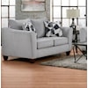 Affordable Furniture 4100 Herringbone Silver Silver Loveseat