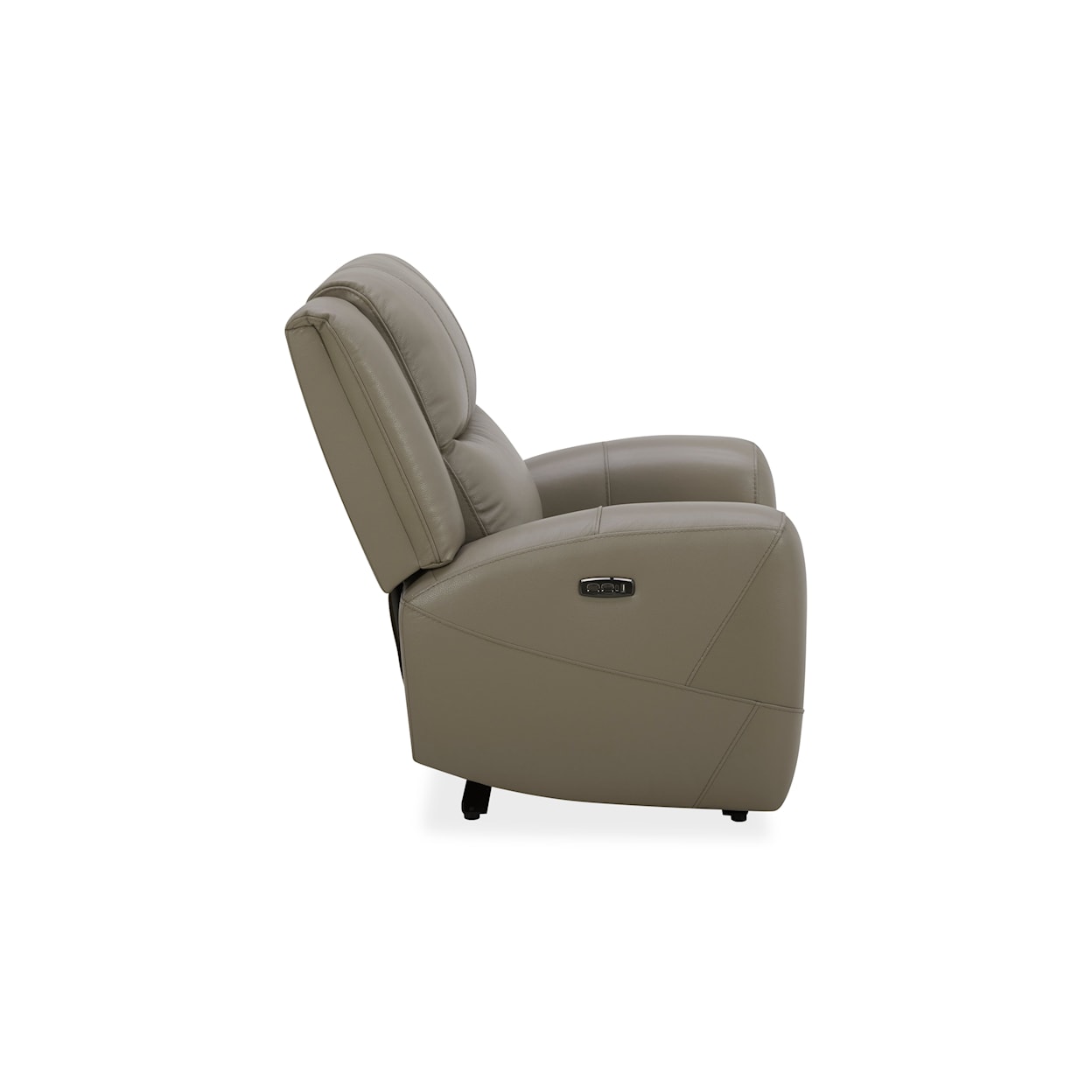 Kuka Home 6228 Leather Collection 6228 Dual Power Gray Leather Recliner