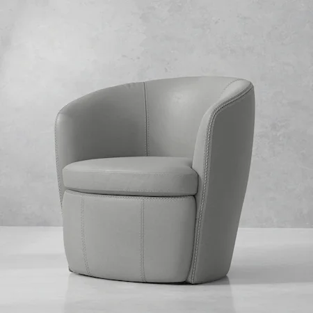 Swivel Barrel Chair