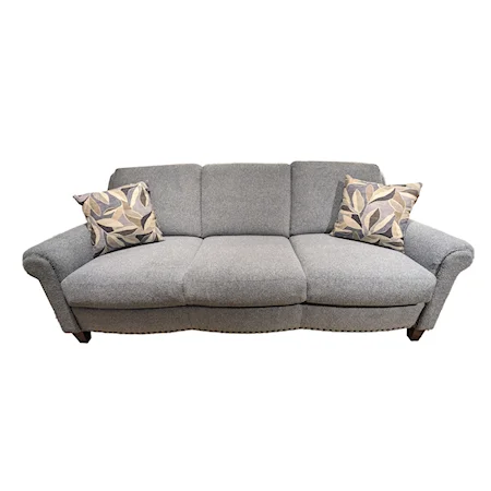 Transitional Sofa with Nail-head Trim & Tapered Legs